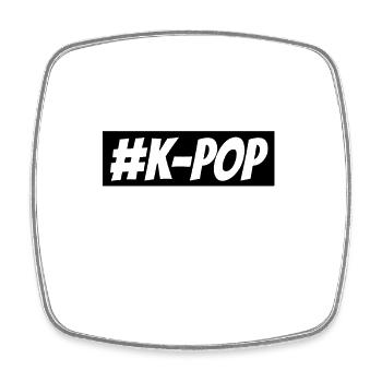#K POP - Square fridge magnet - white - Front