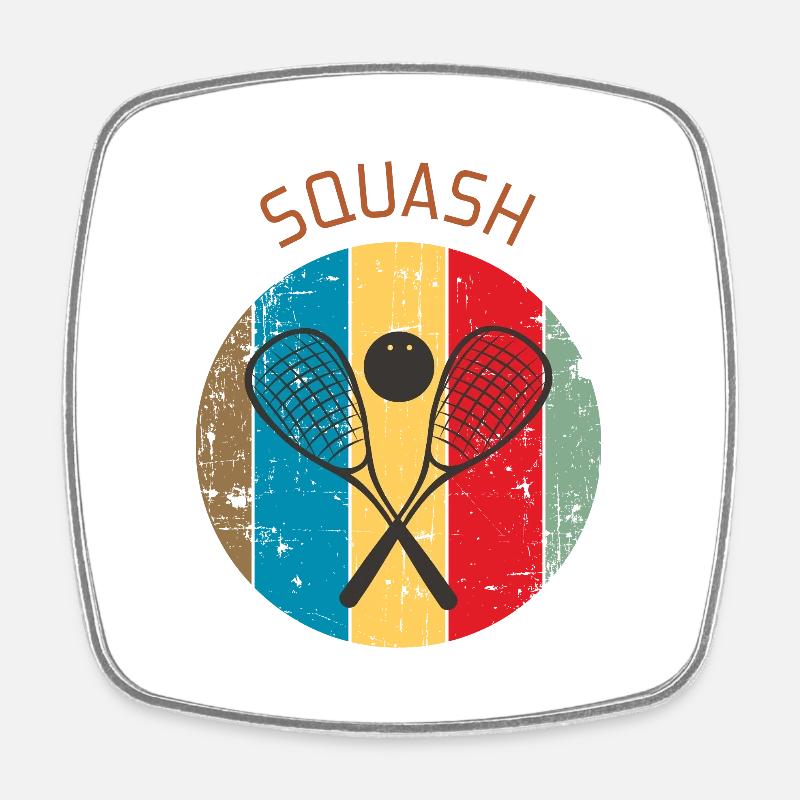 Squash - Magnet carré - blanc