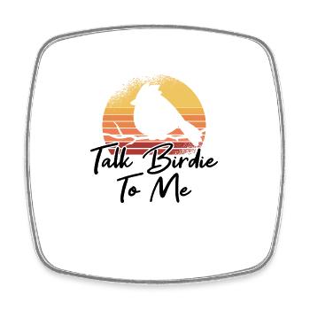 Birdwatching Vogel Nerd Observation d’oiseau Vintage - Magnet carré - blanc - Devant