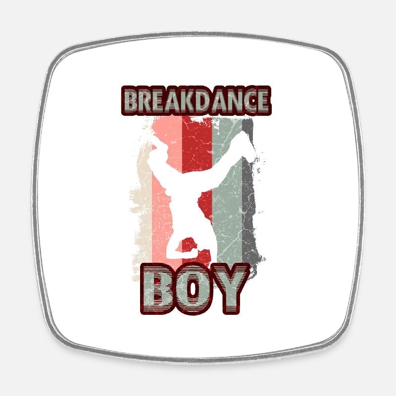Breakdance Junge Tänzer Breakdancing - Viereckiger Kühlschrankmagnet - Weiß