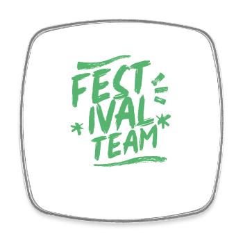 Festival Team Music Music Festival Festivals - Square fridge magnet - white - Front