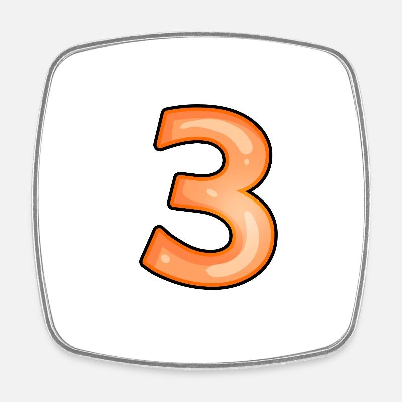 Point 3 - Magnet carré - blanc