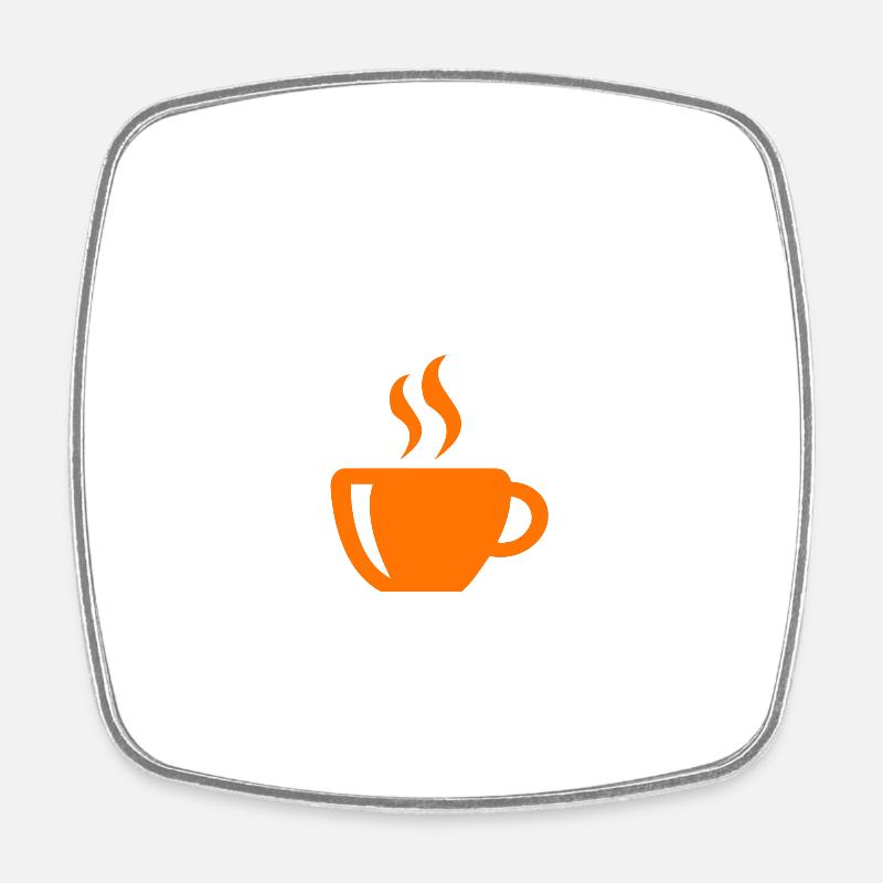 Programmierer Kaffee Kaffeetrinker Informatiker - Viereckiger Kühlschrankmagnet - Weiß