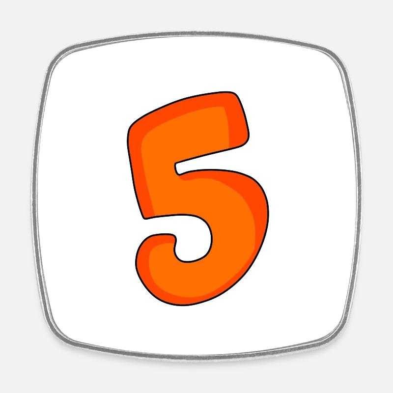 5 - Magnet carré - blanc