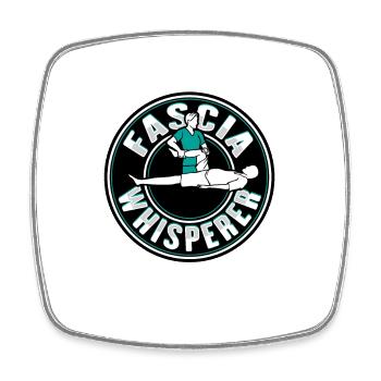 Physiotherapy shirt for physiotherapist - Square fridge magnet - white - Front