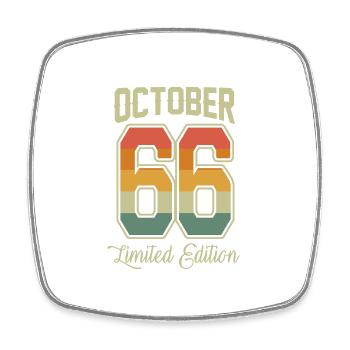 Vintage 55e anniversaire Octobre 1966 Athlète - Magnet carré - blanc - Devant