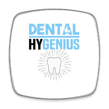 Dentiste Dentiste Dentiste - Magnet carré - blanc - Devant