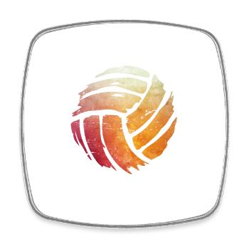 Volleyball Volleyball Volleyball Team - Square fridge magnet - white - Front