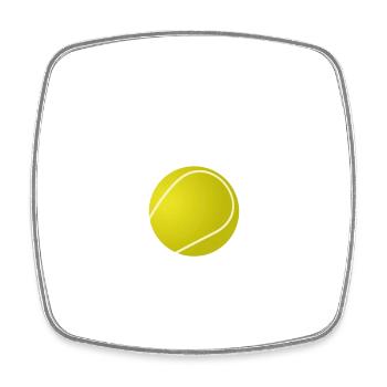 Je Peux Pas J'ai Tennis Idée Joueur Cadeau Drôle - Magnet carré - blanc - Devant