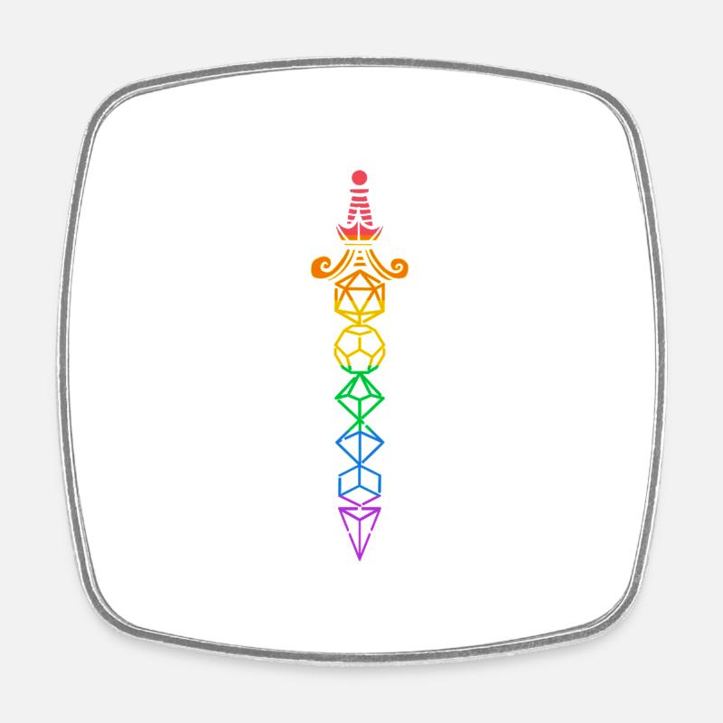 Fantasy Rpg RPG Shirt for RPG Gamers - Square fridge magnet - white