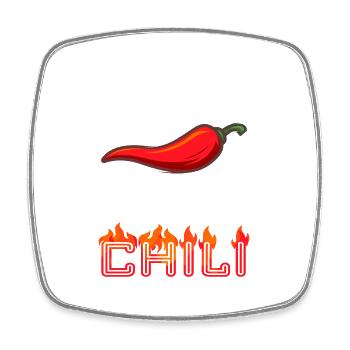 50 Jahre scharf wie Chili 50. Geburtstag - Viereckiger Kühlschrankmagnet - Weiß - Vorne