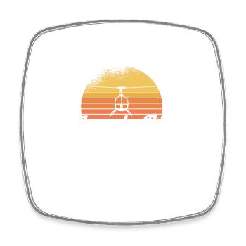 Pilot Helicopter Helicopter Saying Hobby Pilot - Square fridge magnet - white - Front
