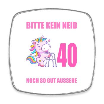40 Jahre verheiratet lustig 40. Hochzeitstag - Viereckiger Kühlschrankmagnet - Weiß - Vorne