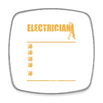 Electrician I Electrical Worker I Electrician - Viereckiger Kühlschrankmagnet - Weiß - Vorne