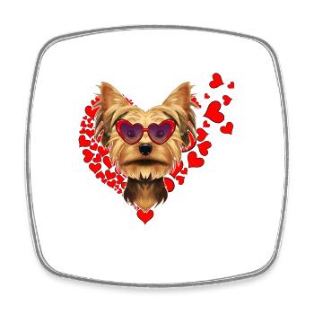 Yorkshire Terrier Lover I Dog Lover I Yorkshire - Square fridge magnet - white - Front