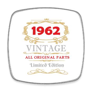 1962 Édition Limitée Toutes pièces - Magnet carré - blanc - Devant