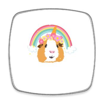 Guinea Pigs Pet Owner I Unicorn I Guinea Pig I - Viereckiger Kühlschrankmagnet - Weiß - Vorne