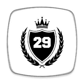 coat of arms 29 - Square fridge magnet - white - Front