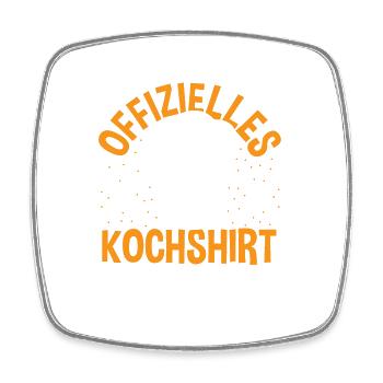 Viele Köche verderben den Brei Offizielles Koch - Viereckiger Kühlschrankmagnet - Weiß - Vorne