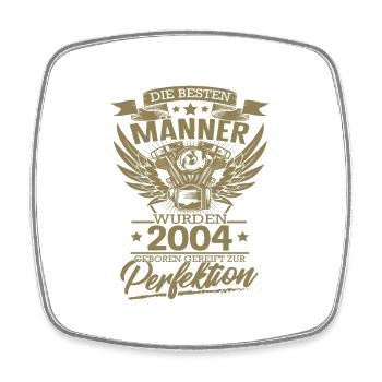 Die besten Mechaniker wurden 2004 geboren - Viereckiger Kühlschrankmagnet - Weiß - Vorne