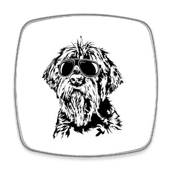 KORTHALS GRIFFON cool lunettes de soleil chiens Wilsigns - Magnet carré - blanc - Devant