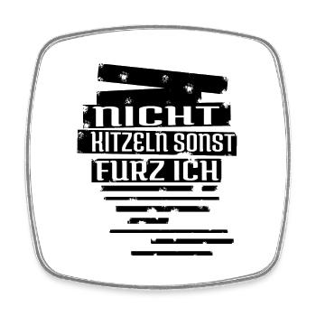 coronakrise blechblasinstrument geschenk statement - Viereckiger Kühlschrankmagnet - Weiß - Vorne