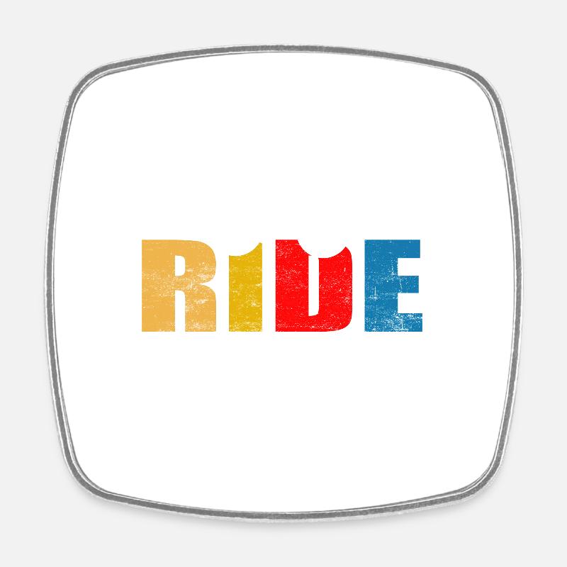 RIDE VTT - Magnet carré - blanc