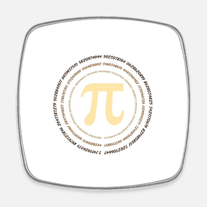Happy Pi Jour 3 14 Inifinite Mathematic Math Geek - Magnet carré - blanc