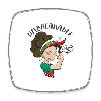 Bulgarian Girl Unbreakable Bulgarian Heritage - Square fridge magnet - white - Front