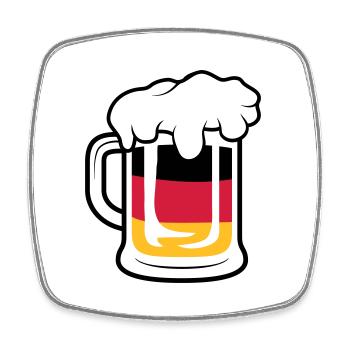Allemagne Maßkrug - Magnet carré - blanc - Devant