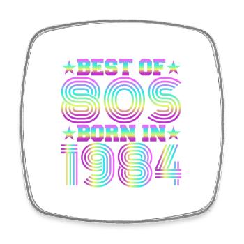 Le meilleur des années 80 Né en 1984 Vintage - Magnet carré - blanc - Devant