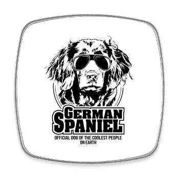 GERMAN SPANIEL coolest people dogs saying dog - Square fridge magnet - white - Front