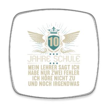 Realschule bestanden Realschulabschluss 2022 - Viereckiger Kühlschrankmagnet - Weiß - Vorne
