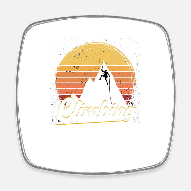 Passion for climbing - Square fridge magnet - white