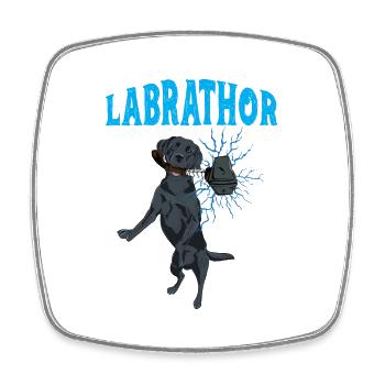 Labrathor Labrador Retriever Golden Retriever - Viereckiger Kühlschrankmagnet - Weiß - Vorne