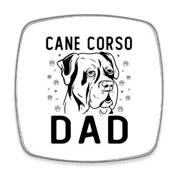 Cane Corso Papa - Magnet carré - blanc - Devant