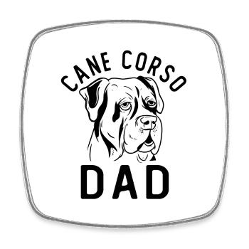 Cane Corso Papa - Magnet carré - blanc - Devant