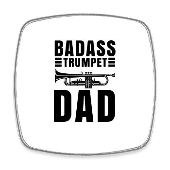 Trumpet TrumpetEr Musician Trumpet Player - Square fridge magnet - white - Front