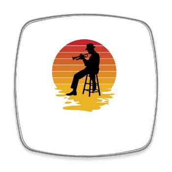 Trumpet TrumpetEr Musician Trumpet Player - Square fridge magnet - white - Front