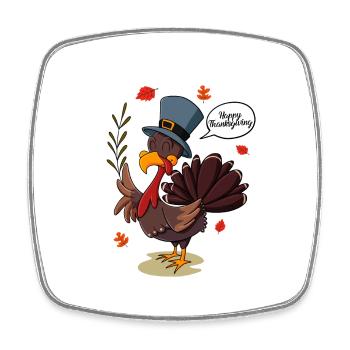 Journée de la Turquie I Joyeux Thanksgiving Turquie - Magnet carré - blanc - Devant