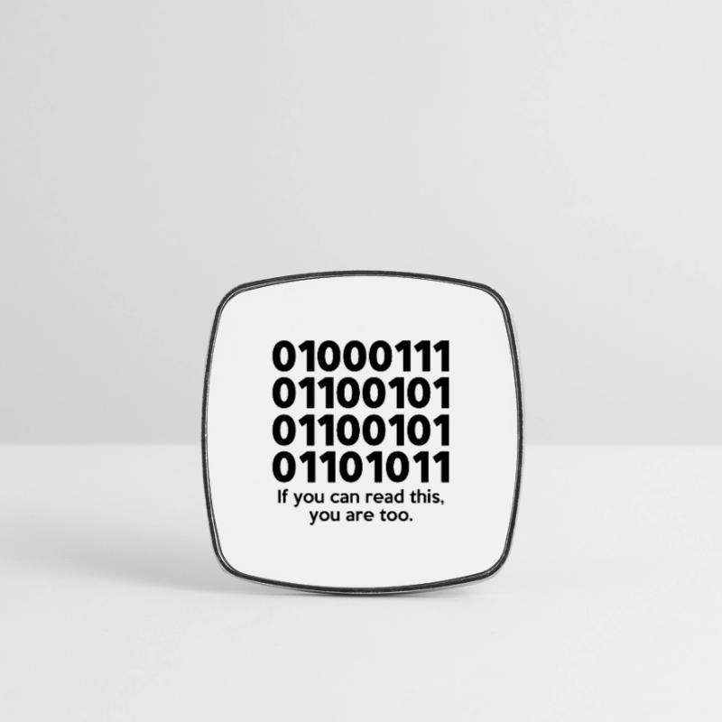 If You Can Read This Coder Programmer Comupter Dev Viereckiger Kühlschrankmagnet
