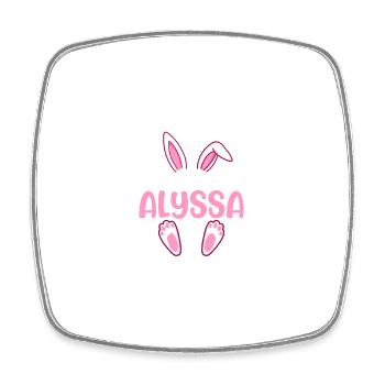 ALYSSA Easter - Square fridge magnet - white - Front