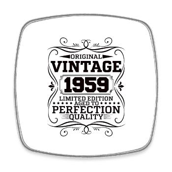 Vintage 1959 Original Limited Edition - Viereckiger Kühlschrankmagnet - Weiß - Vorne
