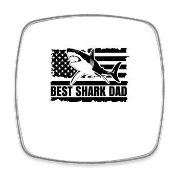 Shark Great White Shark Shark Megalodon Shark Hammerhead Shark - Square fridge magnet - white - Front