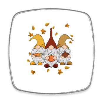 Gnomes I Pumpkin I Autumn Thanksgiving - Square fridge magnet - white - Front