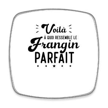 Voilà À Quoi Ressemble Le Frangin Parfait - Magnet carré - blanc - Devant