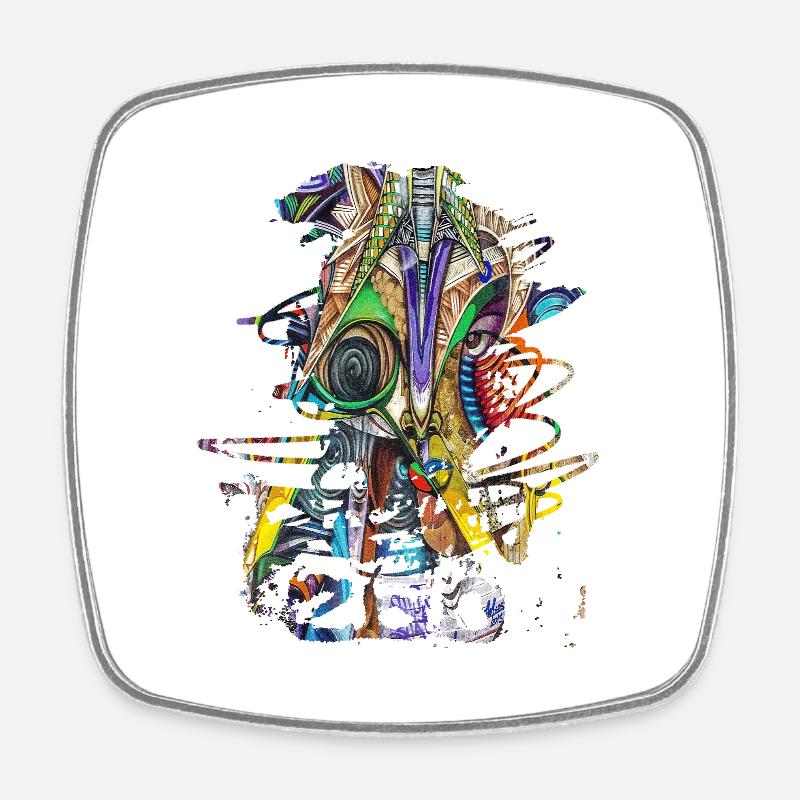 Graffiti Kunst Graffiti Stil Graffiti Splash - Viereckiger Kühlschrankmagnet - Weiß