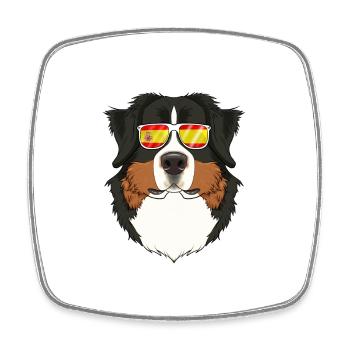 Bernese Mountain Dog I Spain Sunglasses I Spanish - Viereckiger Kühlschrankmagnet - Weiß - Vorne
