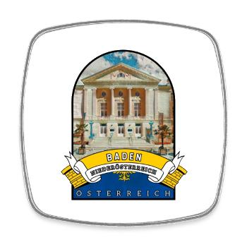 Niederösterreich Baden Österreich Souvenir - Viereckiger Kühlschrankmagnet - Weiß - Vorne