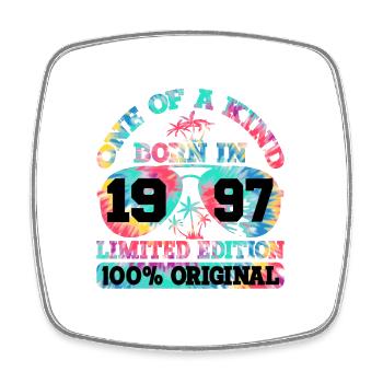 Unique Born 1997 Limited Edition - Square fridge magnet - white - Front